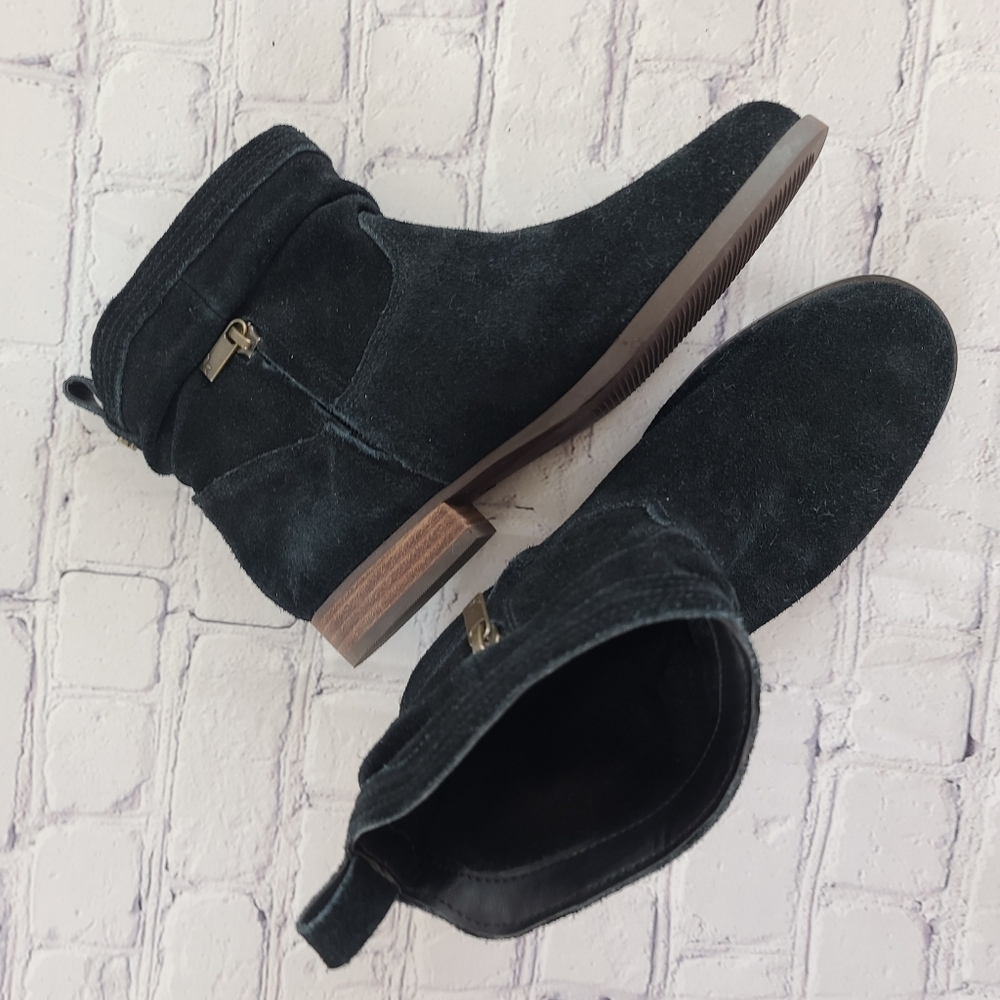 Kooliburra Women's Size 6 Lorelie Suede Zip Ankle Booties Black